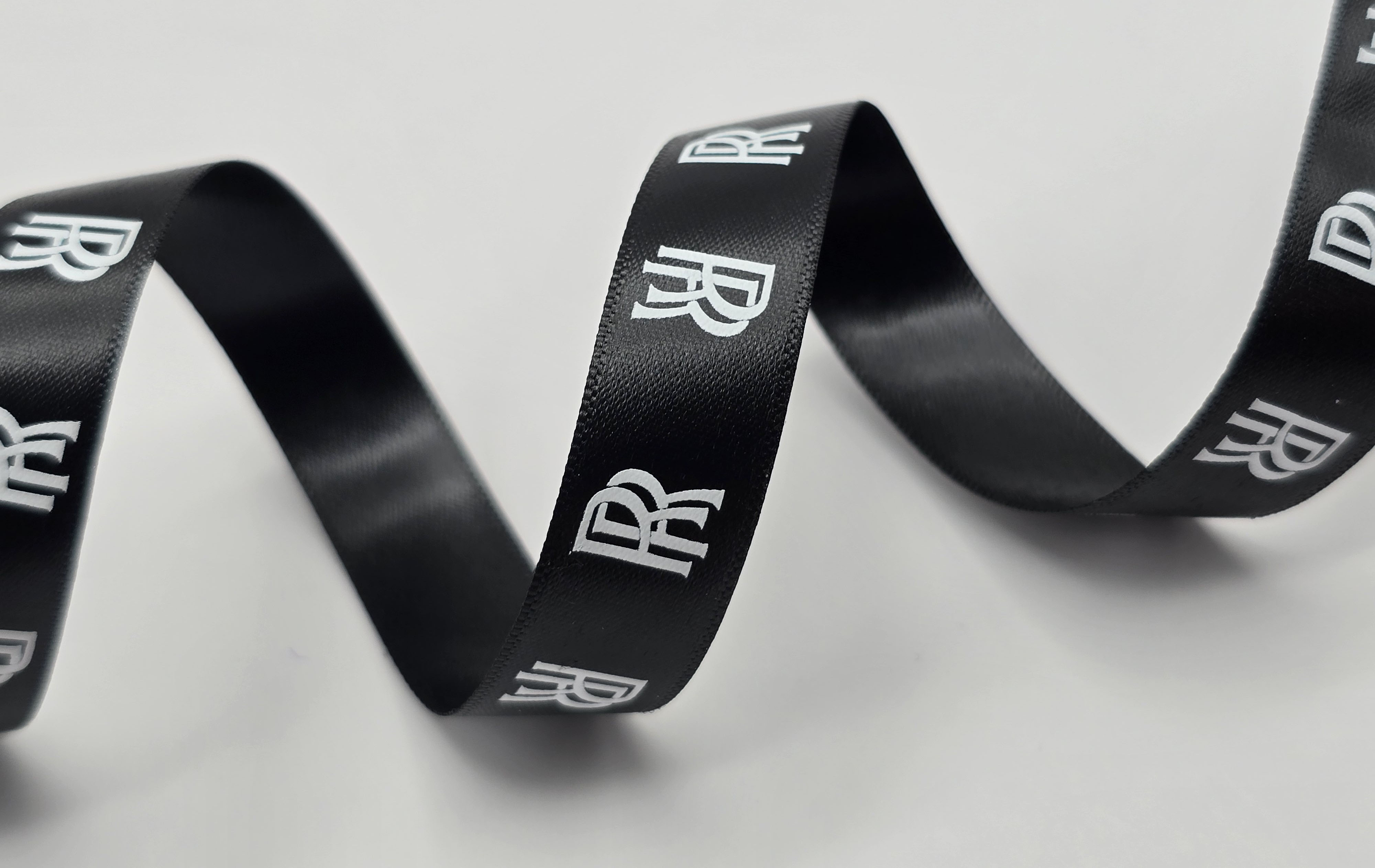 custom pattern ribbon, custom ribbon printing, custom logo ribbon, logo printed ribbon, logo ribbon printing