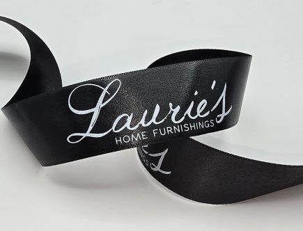 custom satin ribbon, custom logo ribbon, custom branded ribbon, custom ribbon with logo, custom imprinted ribbon