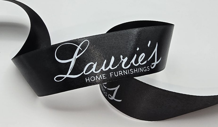 custom satin ribbon, custom logo ribbon, custom branded ribbon, custom ribbon with logo, custom imprinted ribbon