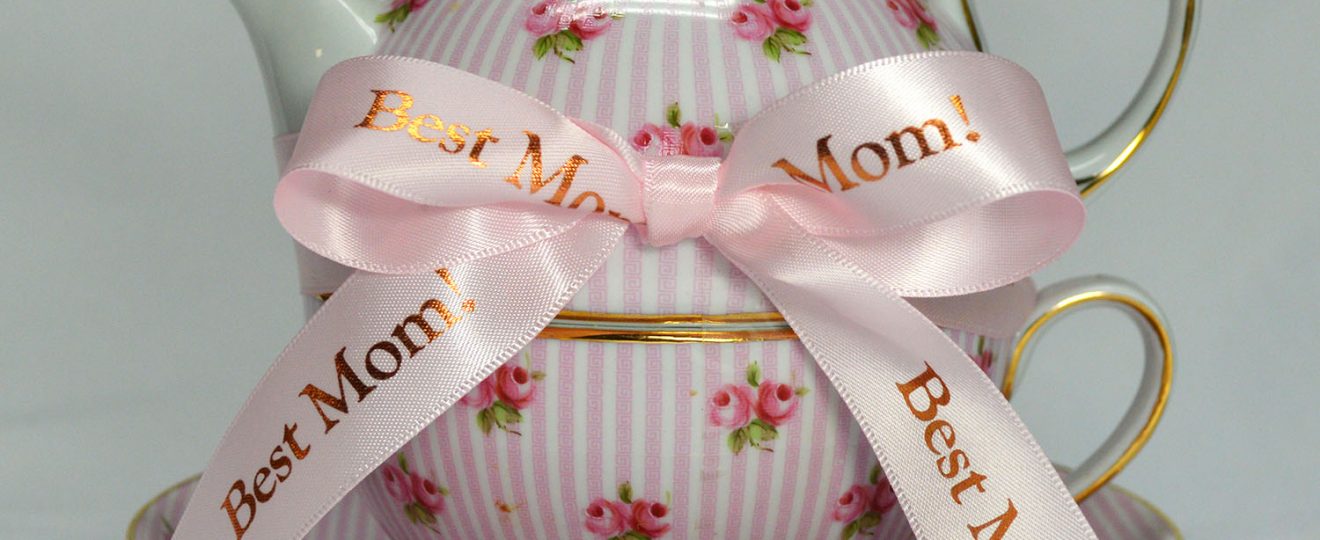 Personalized ribbon, Best Mom message ribbon, Mother's Day gift wrap, Pink printed ribbon, custom ribbon, custom satin ribbon
