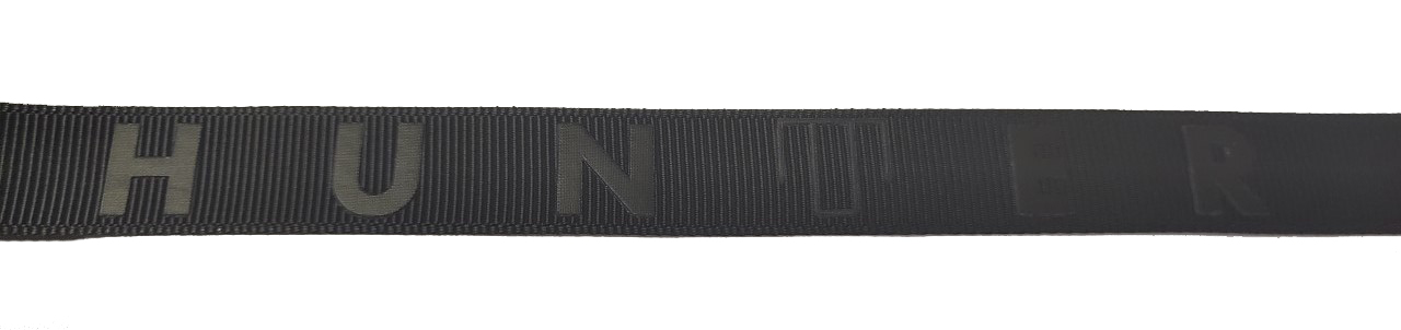 tone on tone black grosgrain ribbon, black on black grosgrain ribbon, custom logo ribbon, custom logo black ribbon