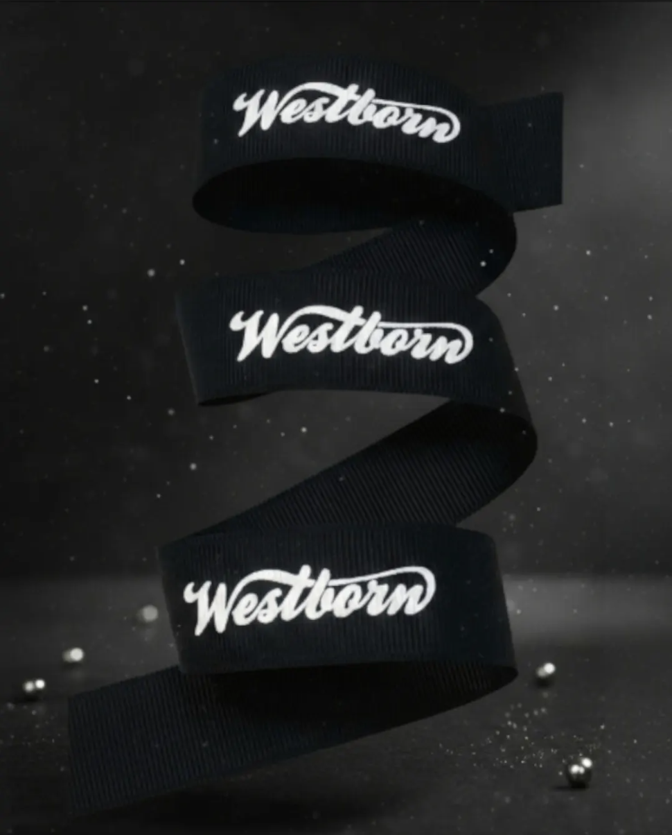 custom grosgrain ribbon, custom logo ribbon, custom ribbbons, grosgrai logo ribbon, custom branding ribbon