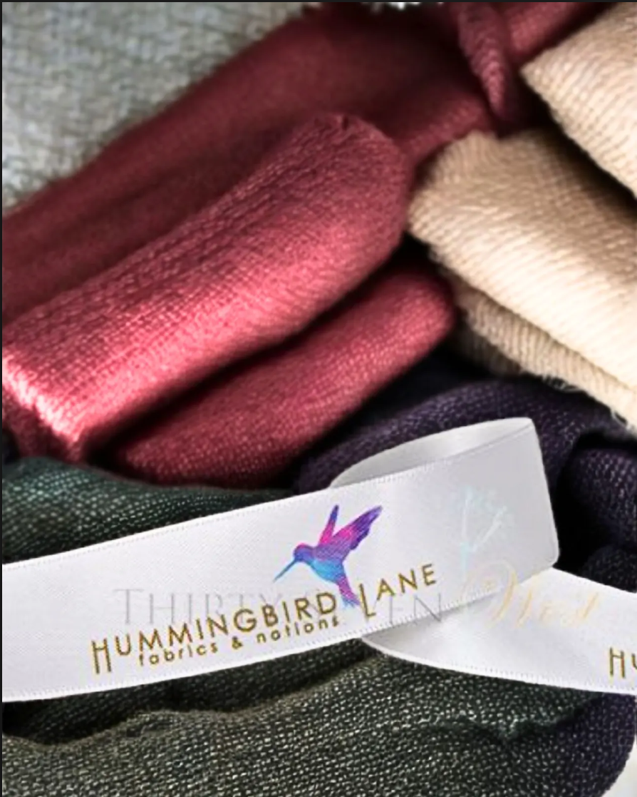 Custom logo ribbon, custom printed ribbon, full color printed ribbon, mutli color printed ribbon, custom satin ribbon