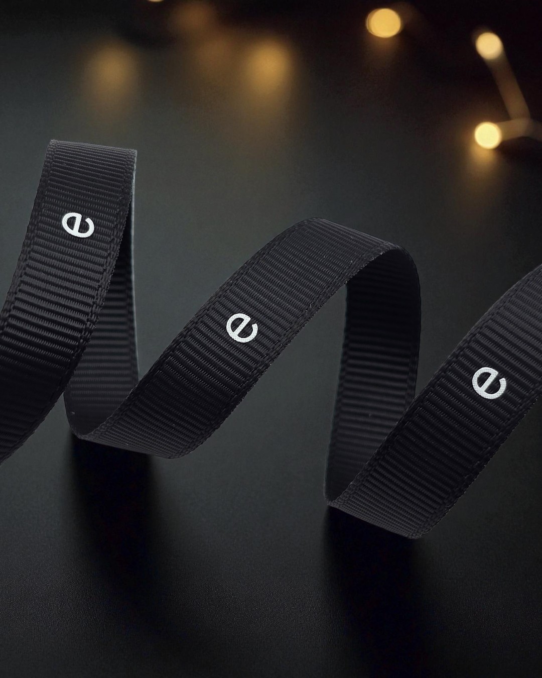 custom initial ribbon, custom logo ribbon, custom grosgrain ribbon, full coverage white print, custom branded ribbon (1)