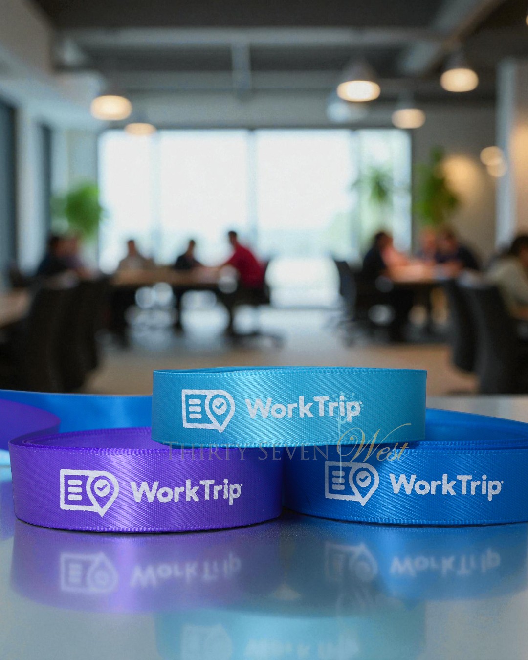 custom logo ribbon, Panotone matching ribbon, custom event ribbon, custom branded ribbon, corporate logo ribbon, company branded ribbon