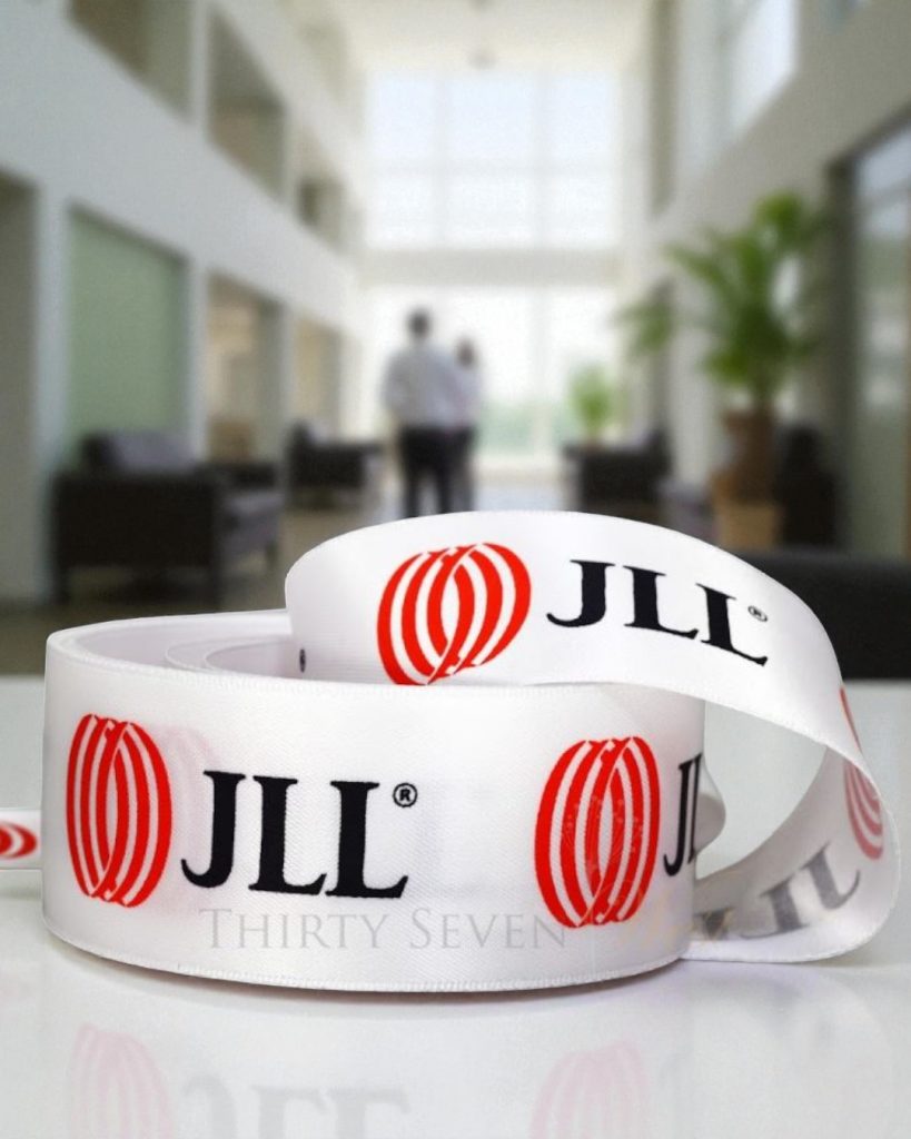 custom logo ribbon, Pantone matching ribbon, corporate logo ribbon, custom company ribbon, custom business ribbon, branded custom satin ribbon (1)
