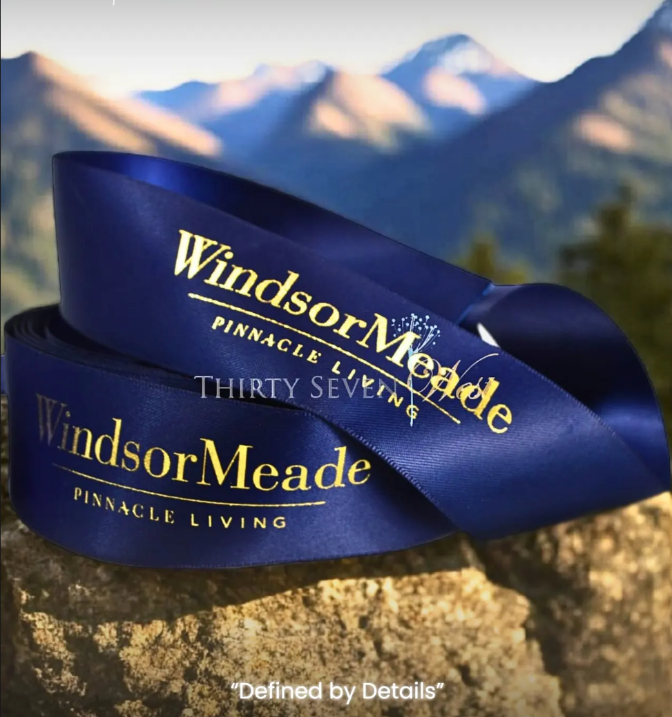 custom logo ribbon, custom ribbon, logo ribbon, custom satin ribbon, custom branding ribbon, customized ribbon, Pantone matching ribbon