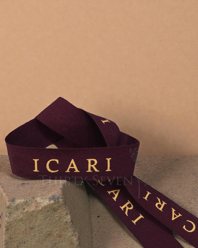 Custom logo cotton ribbon, cotton logo ribbon, eco friendly ribbon, custom cotton ribbon, cotton branding ribbon, custom logo ribbon, personalized packaging ribbon, Pantone matching ribbon (1)