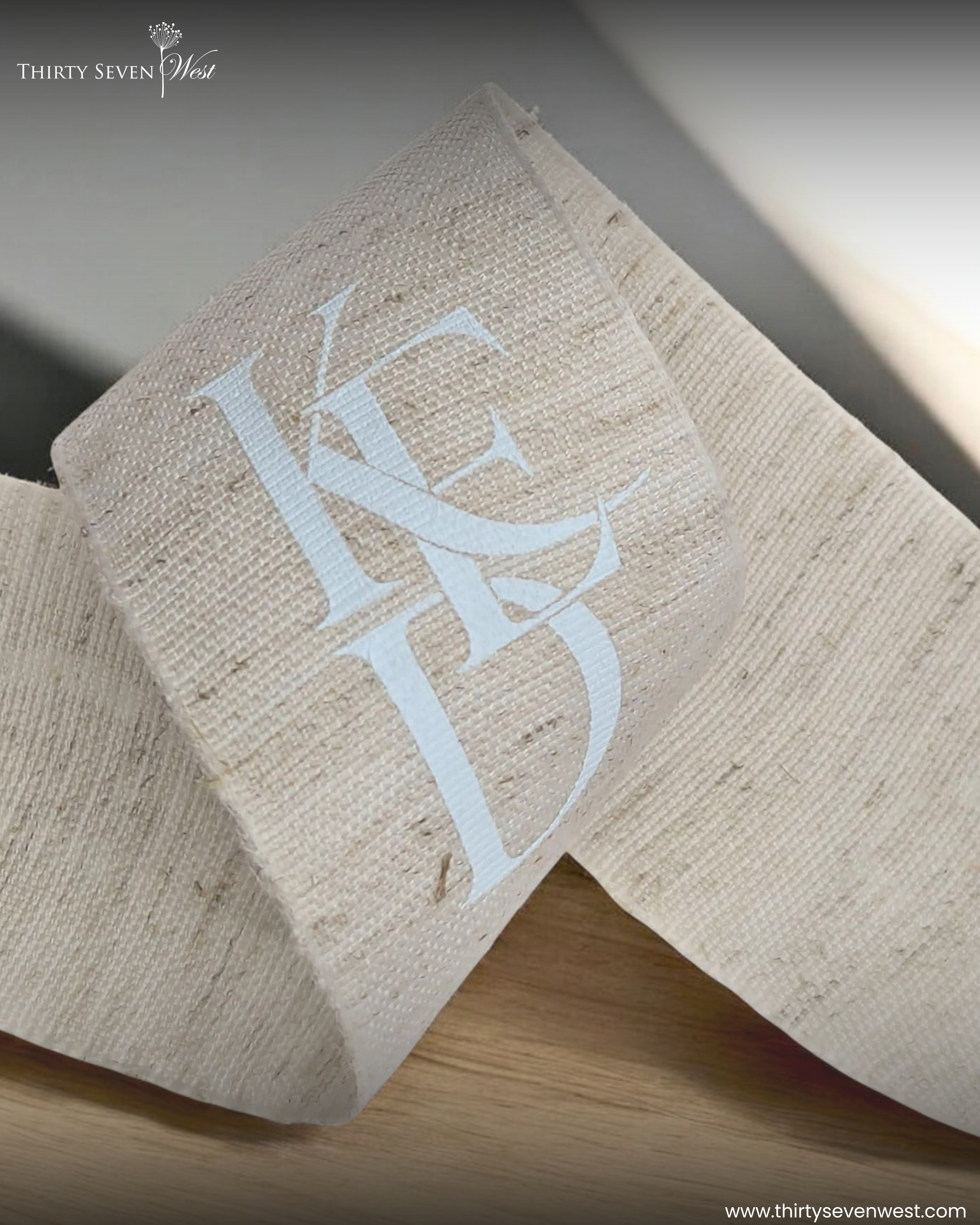 custom logo ribbon, cotton logo ribbon, natural cotton ribbon, eco friendly logo ribbon, textured cotton ribbon, organic cotton logo ribbon