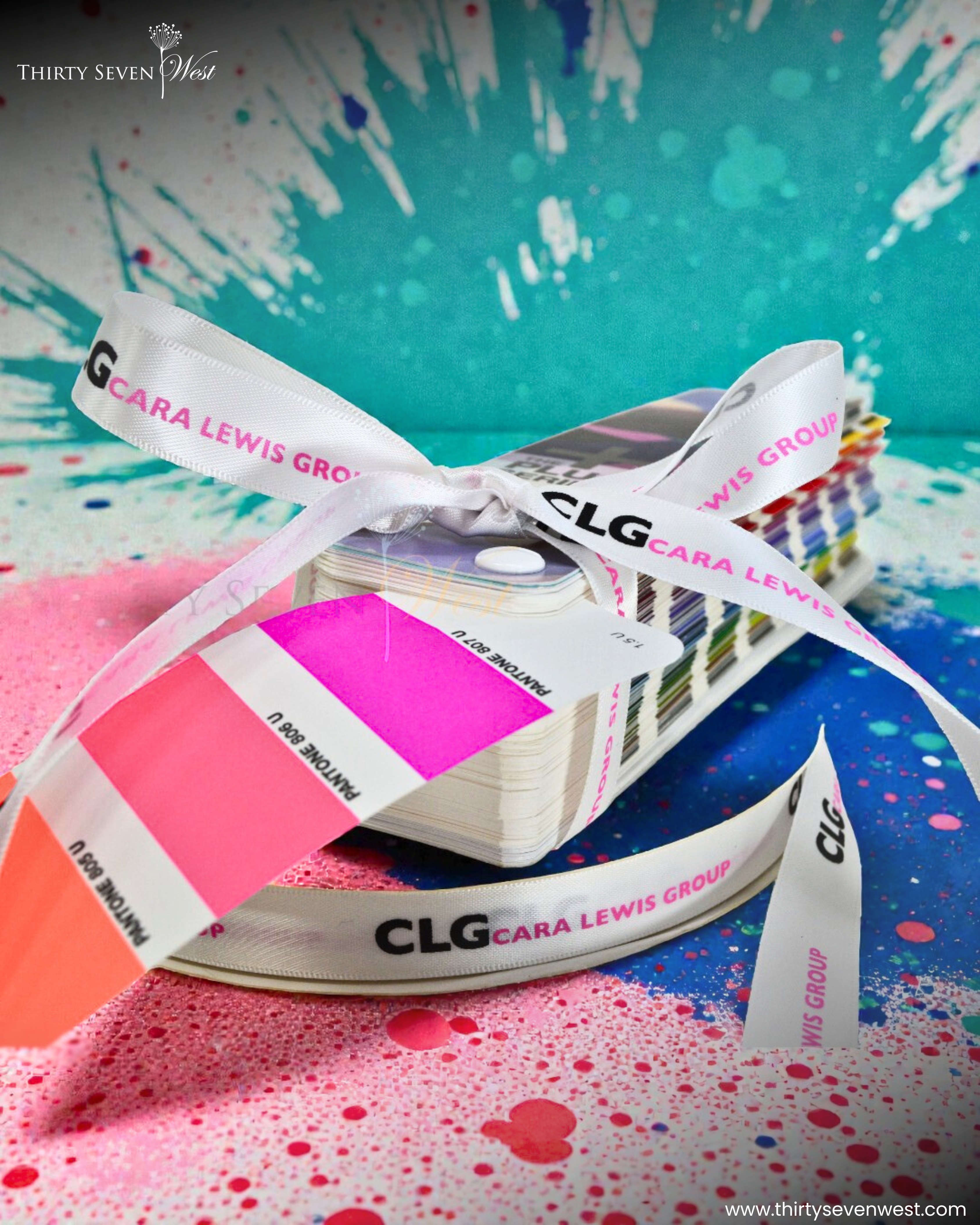 custom logo ribbon, Pantone matching logo ribbon, Multi color printed ribbon, satin logo ribbon, custom satin ribbon