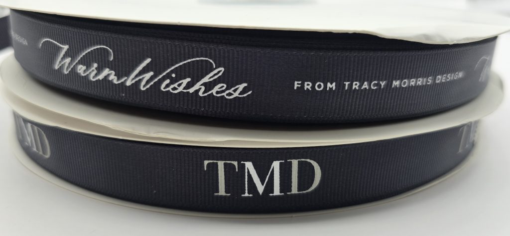 Pantone matching grosgrain ribbon, custom logo ribbon, custom grosgrain logo ribbon, custom print grosgrain logo ribbon, grosgrain ribbon custom printing