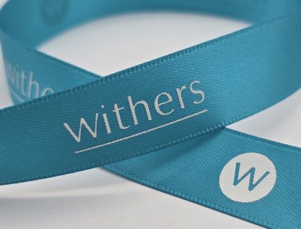 Pantone matching logo ribbon, logo ribbon imprint, custom logo ribbon, logo ribbon printing, logo branded ribbon, company custom ribbon