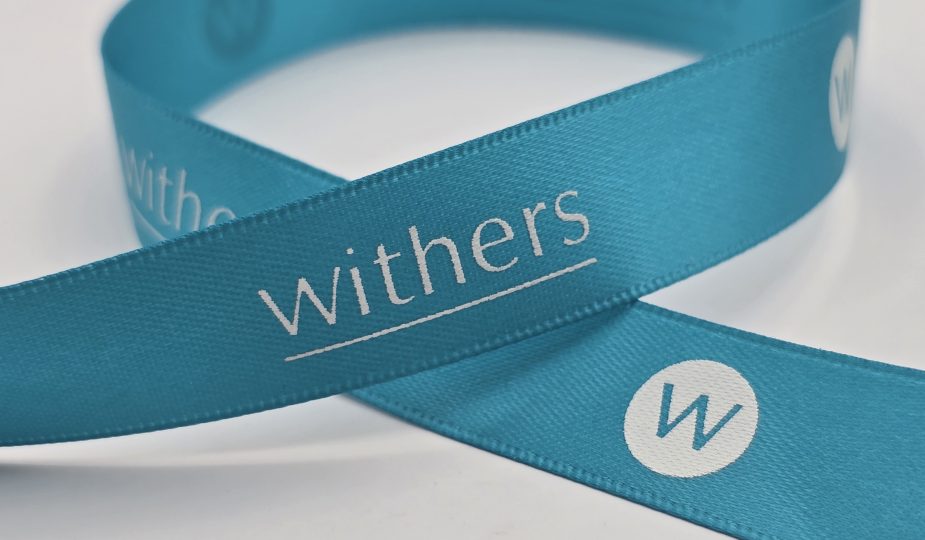 Pantone matching logo ribbon, logo ribbon imprint, custom logo ribbon, logo ribbon printing, logo branded ribbon, company custom ribbon