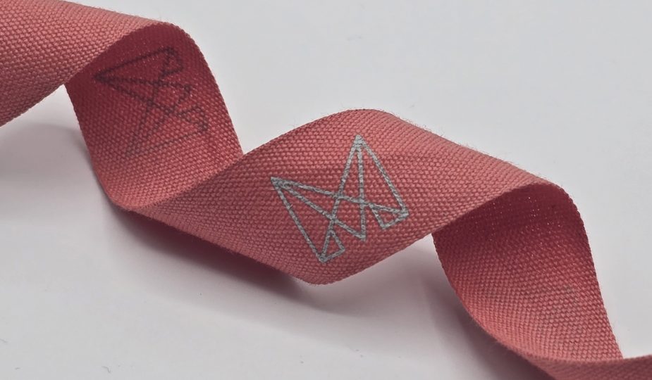custom logo ribbon, Custom dyed cotton ribbon, Pantone matching cotton ribbon, eco friendly ribbon, custom cotton printed ribbon