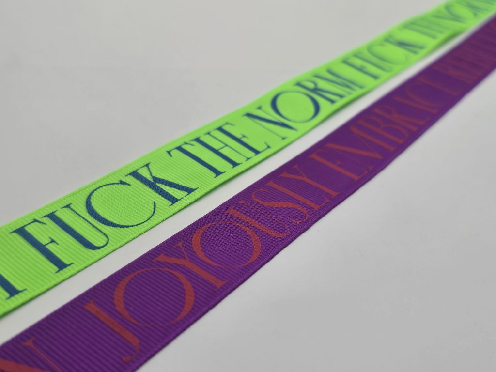 custom logo ribbon, custom grosgrain ribbon, promotional ribbon, personallized logo ribbon, custom ribbon, custom imprinted ribbon, logo branded ribbon