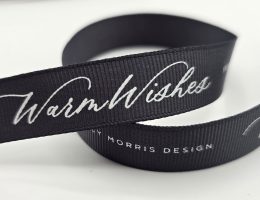 custom logo ribbon, pantone matched grosgrain ribbon, Pantone matching logo ribbon, custom grosgrain ribbon, custom branding ribbon