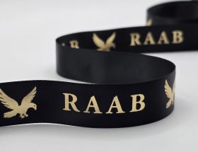 custom ribbon logo, custom logo ribbon, custom business ribbon, custom ribbon, personalized logo ribbon, branded ribbon, satin logo ribbon