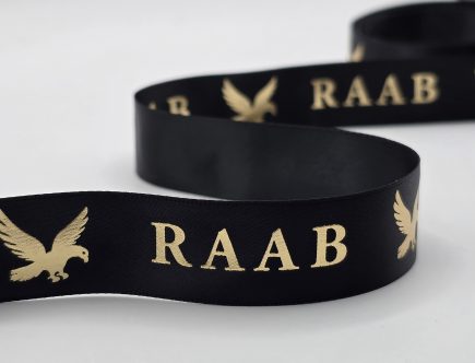 custom ribbon logo, custom logo ribbon, custom business ribbon, custom ribbon, personalized logo ribbon, branded ribbon, satin logo ribbon