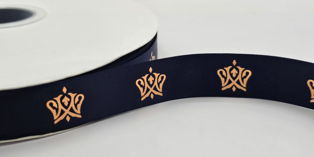 ribbon printed with company logo, custom logo ribbon, personalized logo ribbon, company custom ribbon, custom business ribbon, custom ribbon printing